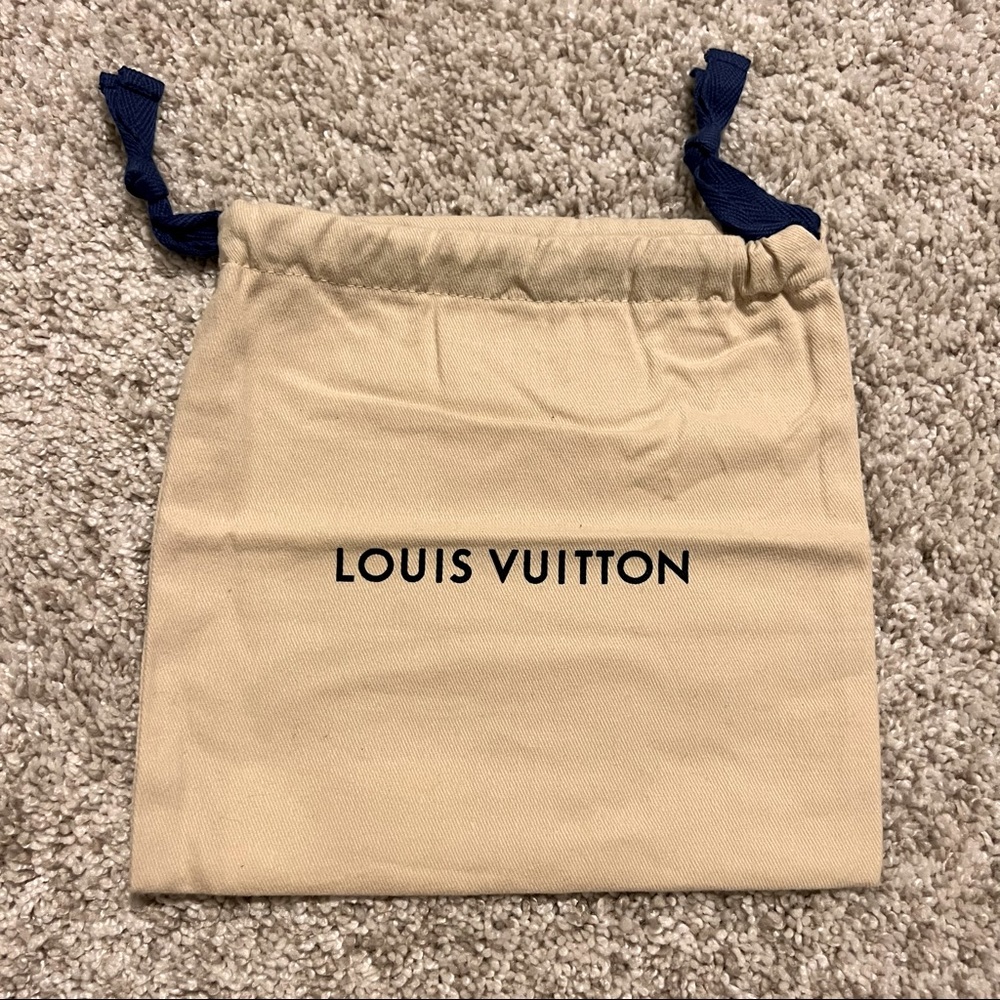 Authentic Louis Vuitton Drawstring Dust Bag Small 7.5 x 8